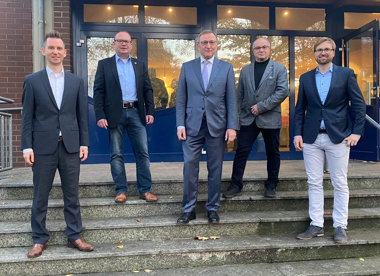Der neue CDU-Fraktionsvorstand von links:  Malte Kuhlmann, Oliver Thamm, Kurt Nagel, Stephan Haeder sowie Julian Noweck